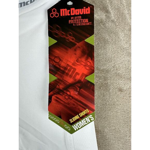 Womens Padded Sliding Shorts XL White New McDavid 723T - Picture 2 of 8